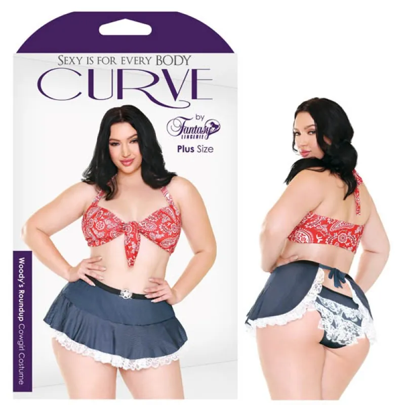 Fantasy Lingerie Curve Woody's Roundup Cowgirl Costume 3X/4X