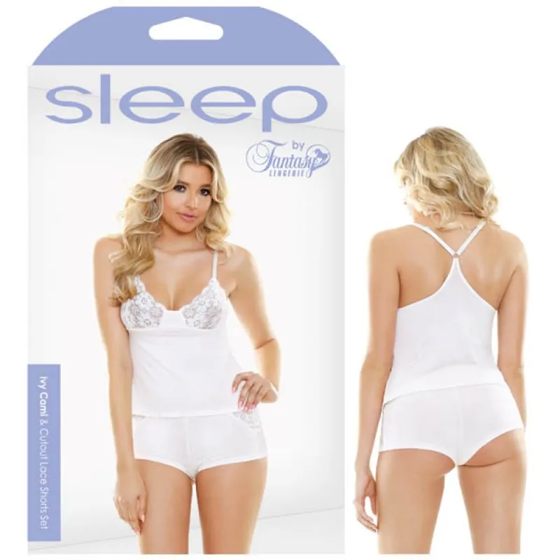 Fantasy Lingerie - Sleep Ivy Cami & Cutout Lace Shorts Set - M/L
