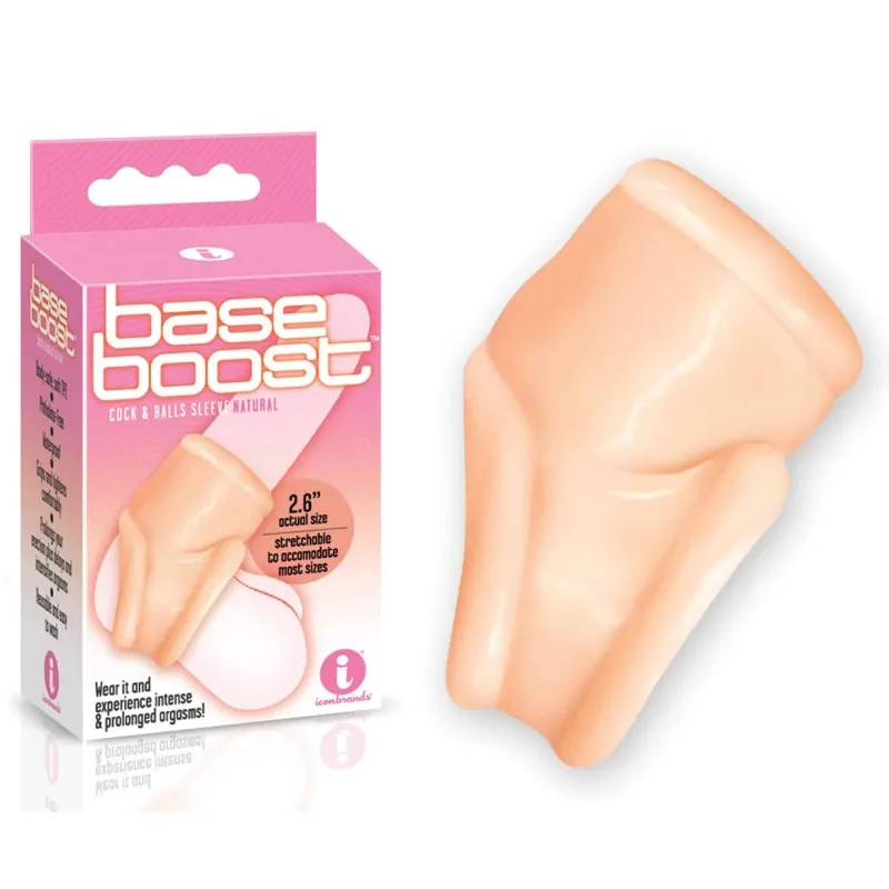 Base Boost Cock & Ball Sleeve - Flesh