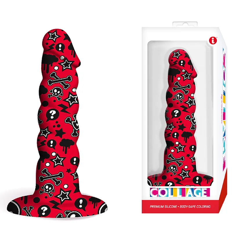 Collage Goth Girl Twisted Dildo