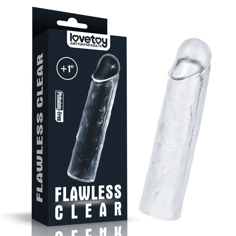 Flawless Clear Penis Sleeve 1''