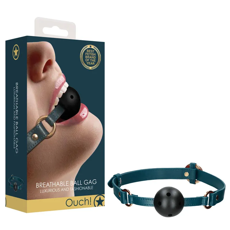 Ouch! Halo Breathable Ball Gag - Green