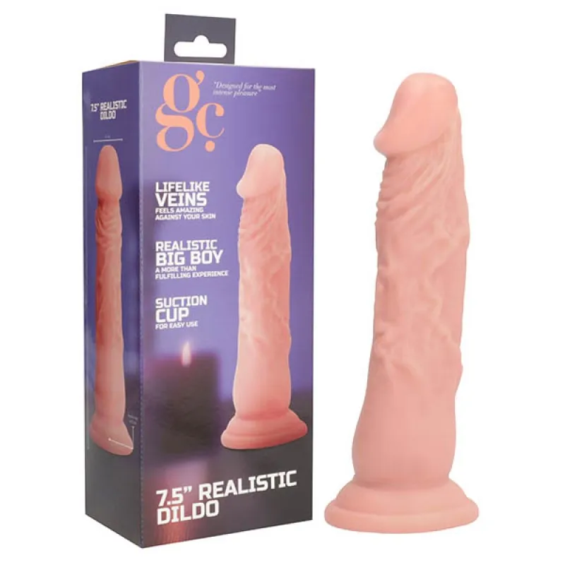 GC. 7.5 Inch Realistic Dildo - Flesh