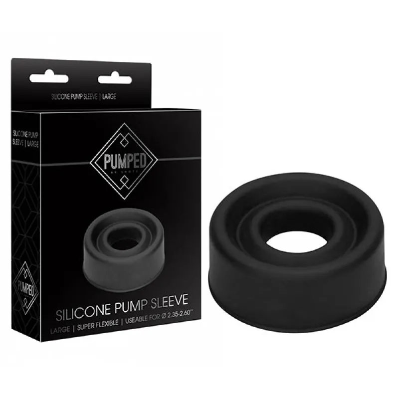 Pumped Silicone Pump Sleeve Large - Black