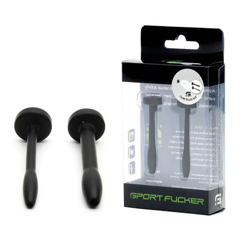 Sport Fucker Cum Plug Kit - Black