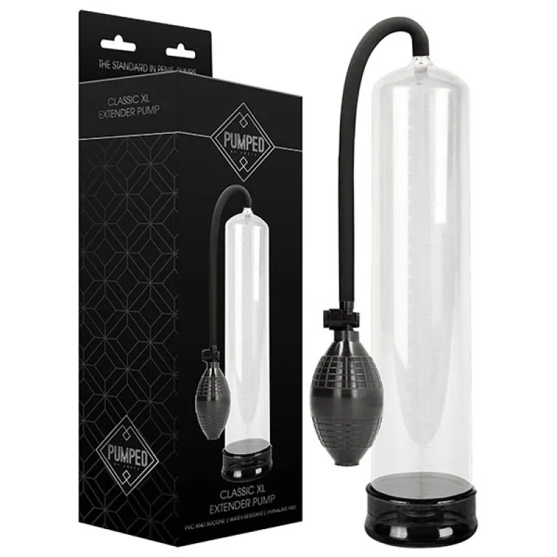 XL Pumped Penis Pump - Clear