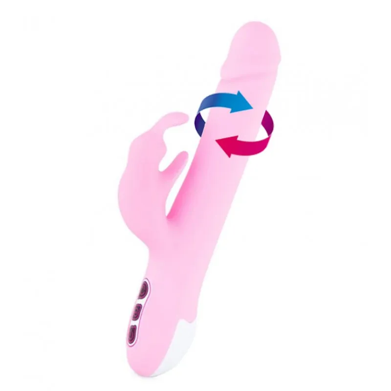 Alvin Rotating Rabbit Vibrator - Light Pink