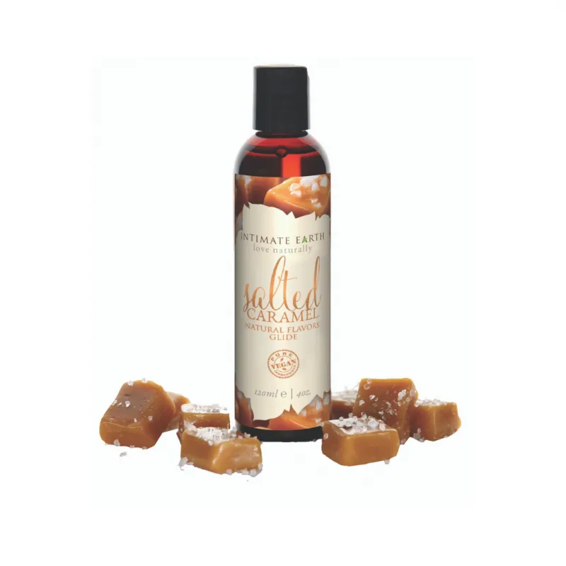 Intimate Earth Sea Salt and Caramel Water Based Flavoured Lubricant 120ml