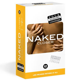 Four Seasons Condoms Naked Closer Fit 12 Pack