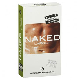 Four Seasons Condoms Naked Larger 12 Pack