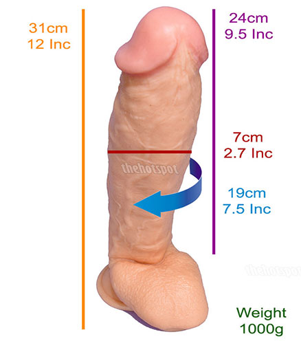 Dildo Width, Length, Girth, Example