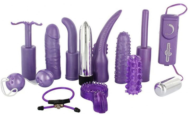 A selection of different materials used for sex toys