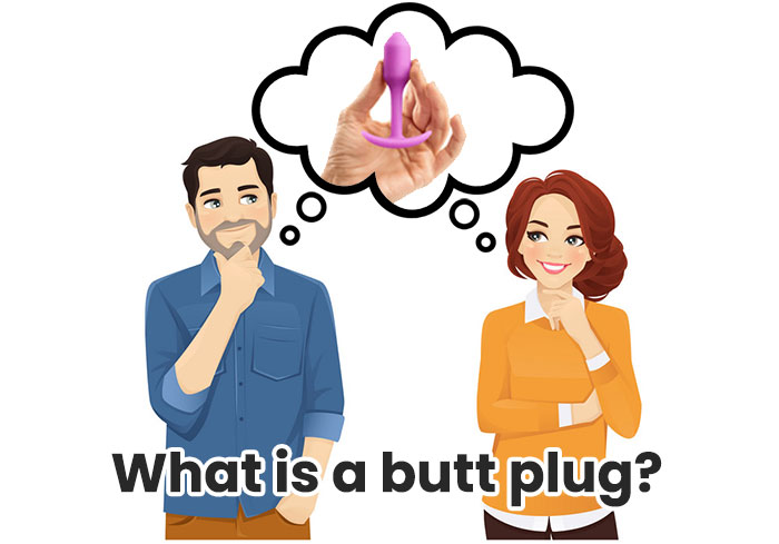 Man and woman thinking about blutt plug